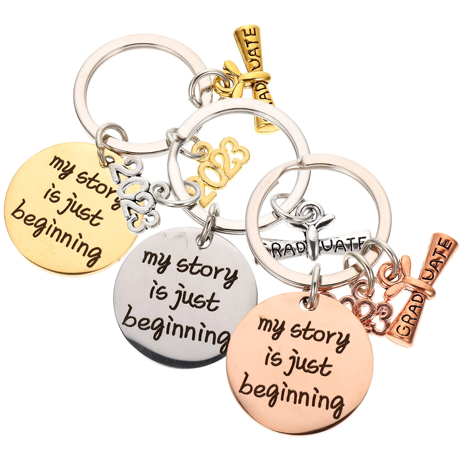 

Keychain Graduation Key Hanging Ornamentunique Ring Meaningful Gift Keyring Pendant