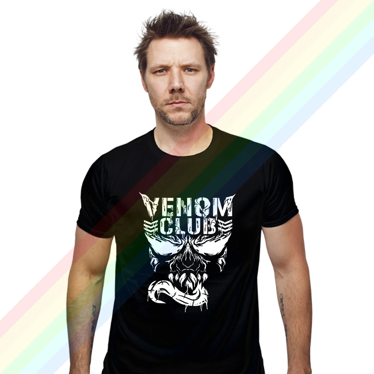 

2021 Men/women's Casual Summer Black Street Fashion Harajuku Hip Hop Movie Venom Club T-shirt Cotton Clothes Short Sleeve Tee