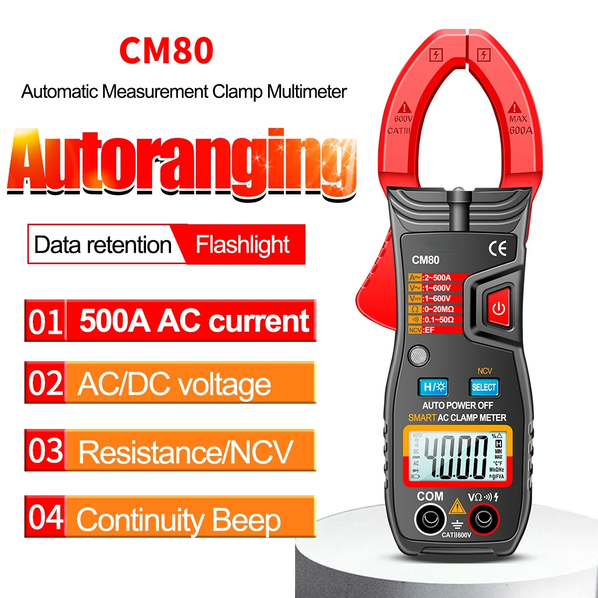 

Цифровой мультиметр CM80 CM81, 4000 отсчетов, 6000 отсчетов