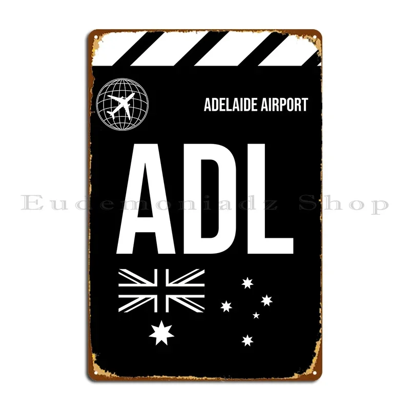 Adl Adelaide Австралия металлическая табличка плакат домашний дизайн создать