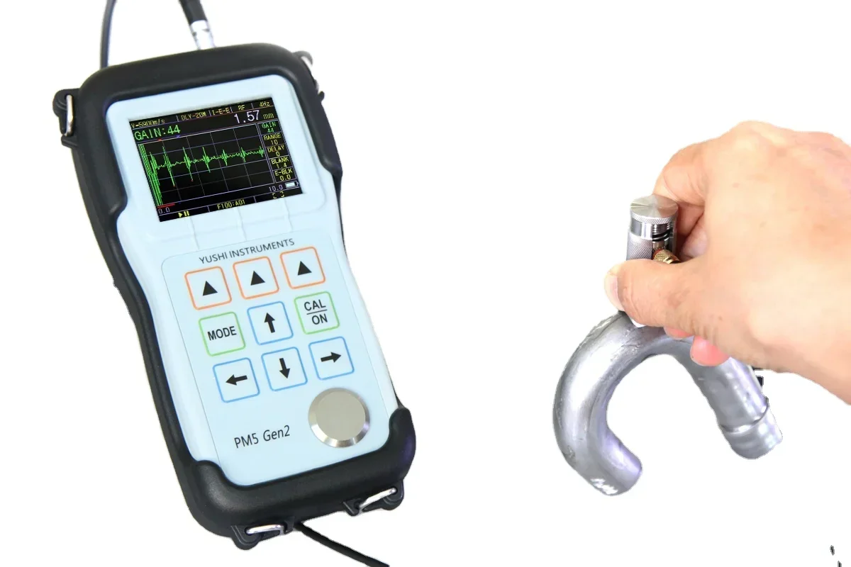 Промышленный NDT UTG IP67 Водонепроницаемый YUSHI PM5 Gen2 высокоточный Ультразвуковой