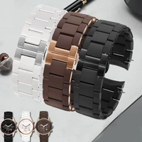 silicone strap for armani ar5890 ar5889 ar5858 ar5920 ar5868 ar8023 mens 23mm womens 20mm steel rubber strap bracelet