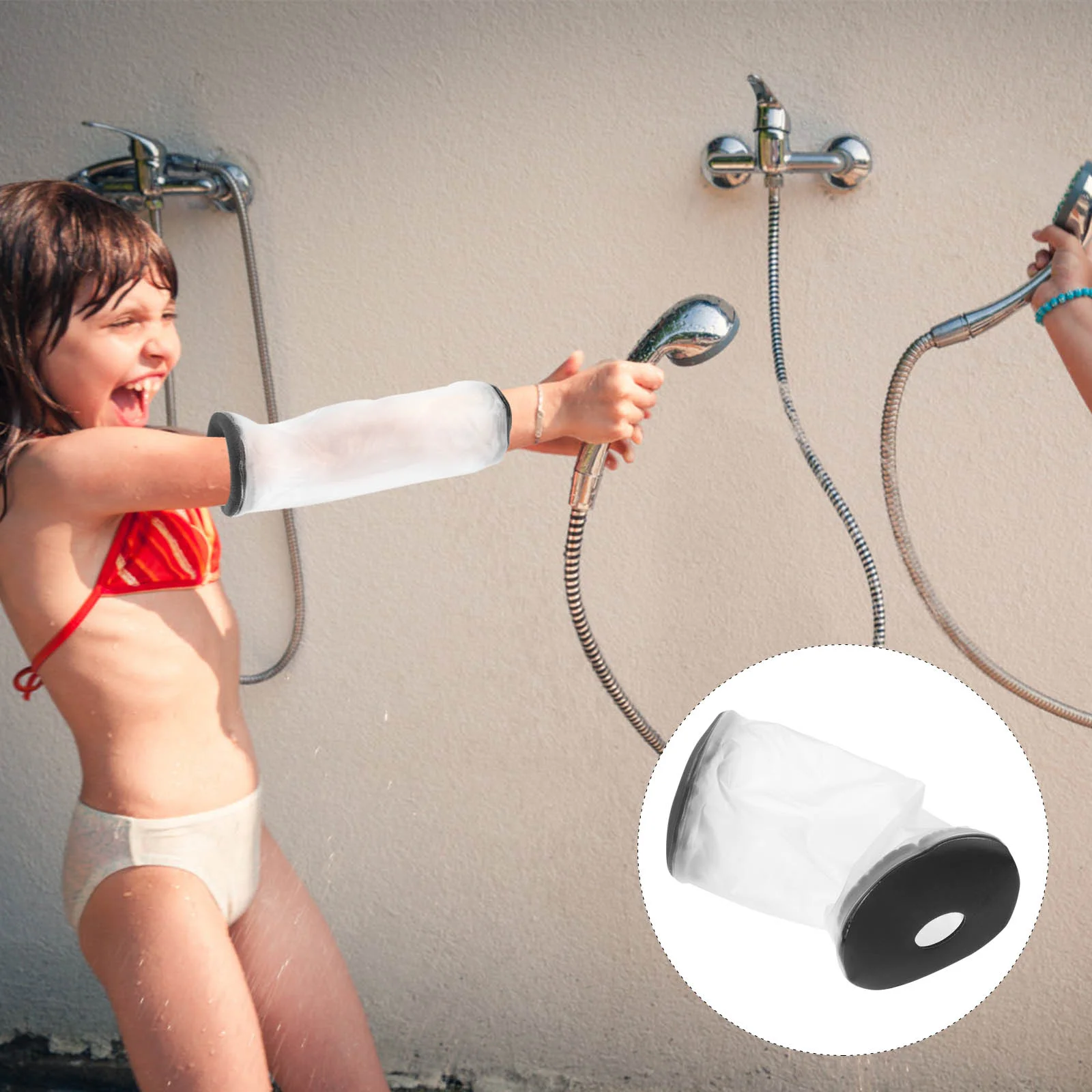 

Waterproof Shower Elbow Sleeve Protector Shower Cast Cover for Wound Elbow