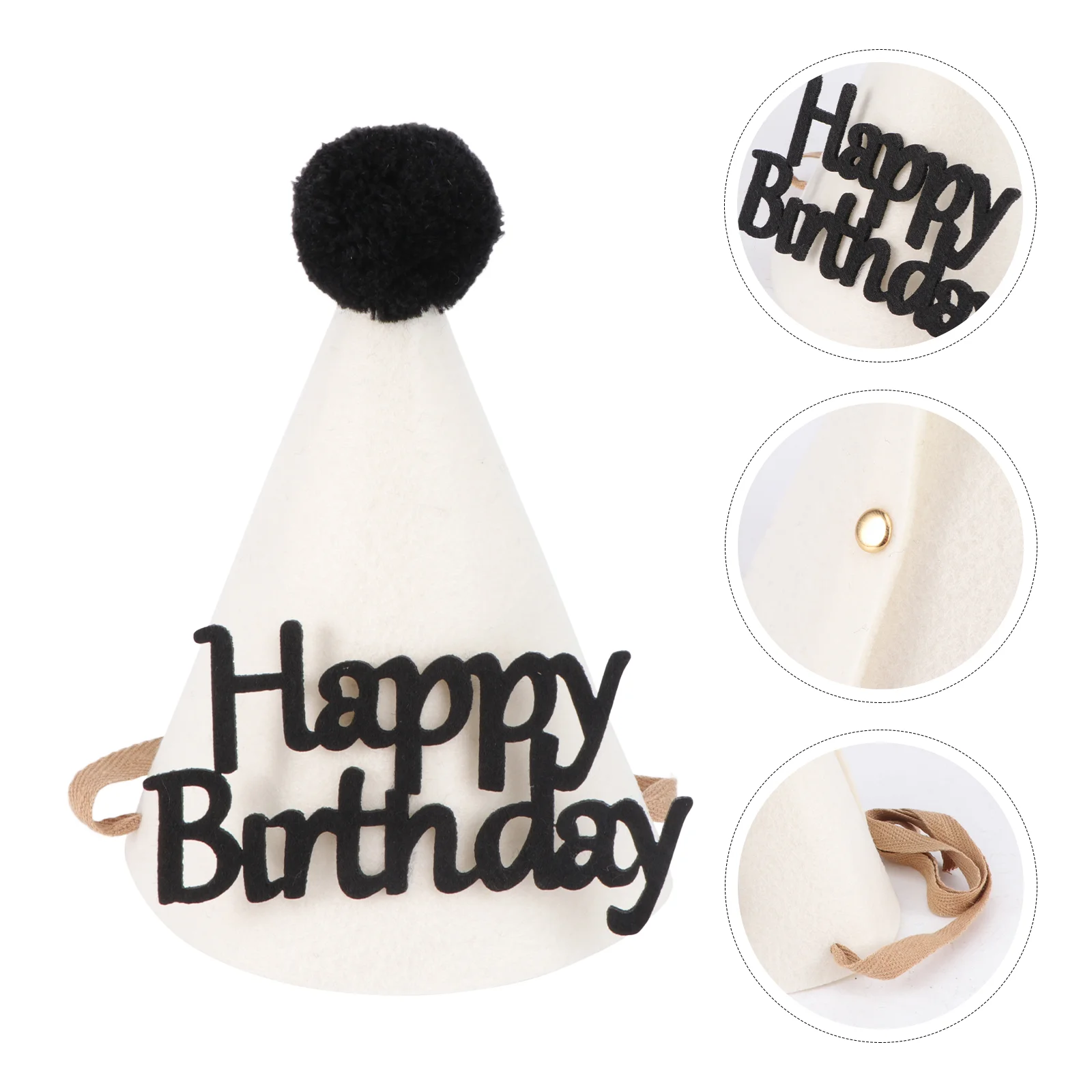 

1pc Adorable Birthday Party Hat Prop Thickened Exquisite Party Prop Party Supply
