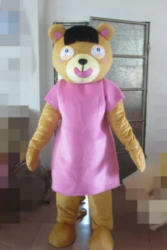 

Новый костюм-талисман для взрослых с изображением персонажа медведя на Хэллоуин, рождественское платье, полный костюм-талисман