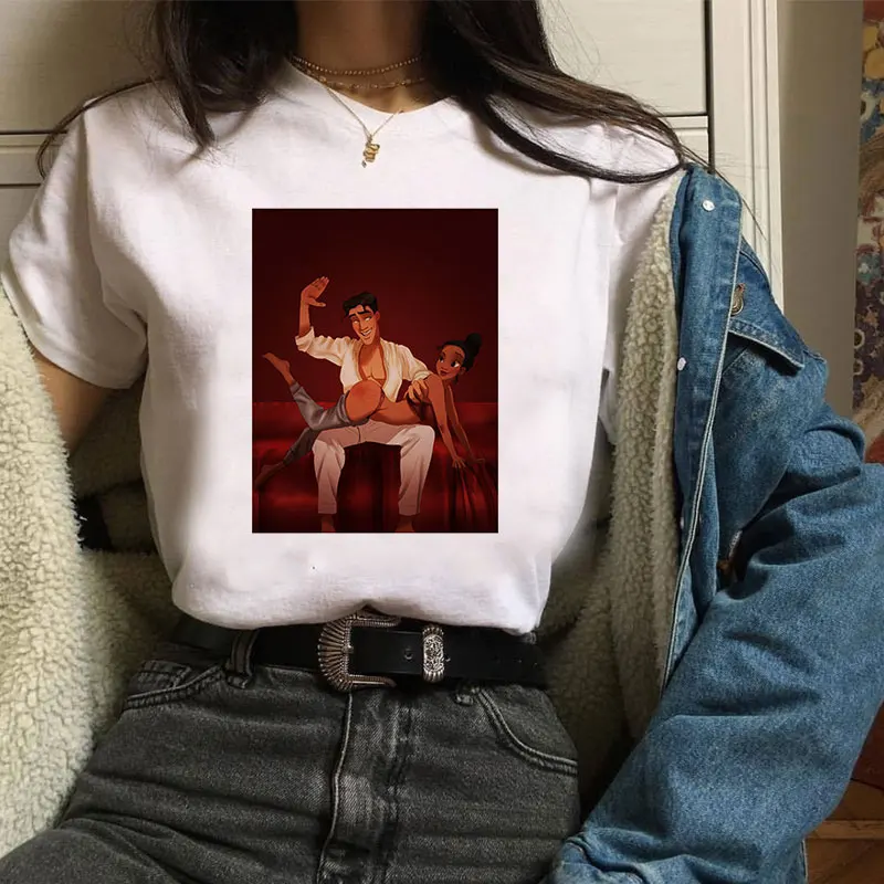 Новая женская футболка Aladdin Jasmin романтический Забавный Топ для ночного отдыха