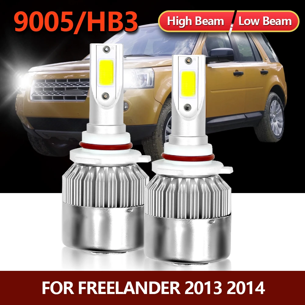 

4x LED 9005/HB3 Bulbs Headlight Combo High Low Beam 6000K White Lamp Conversion Kit For Freelander 2013 2014