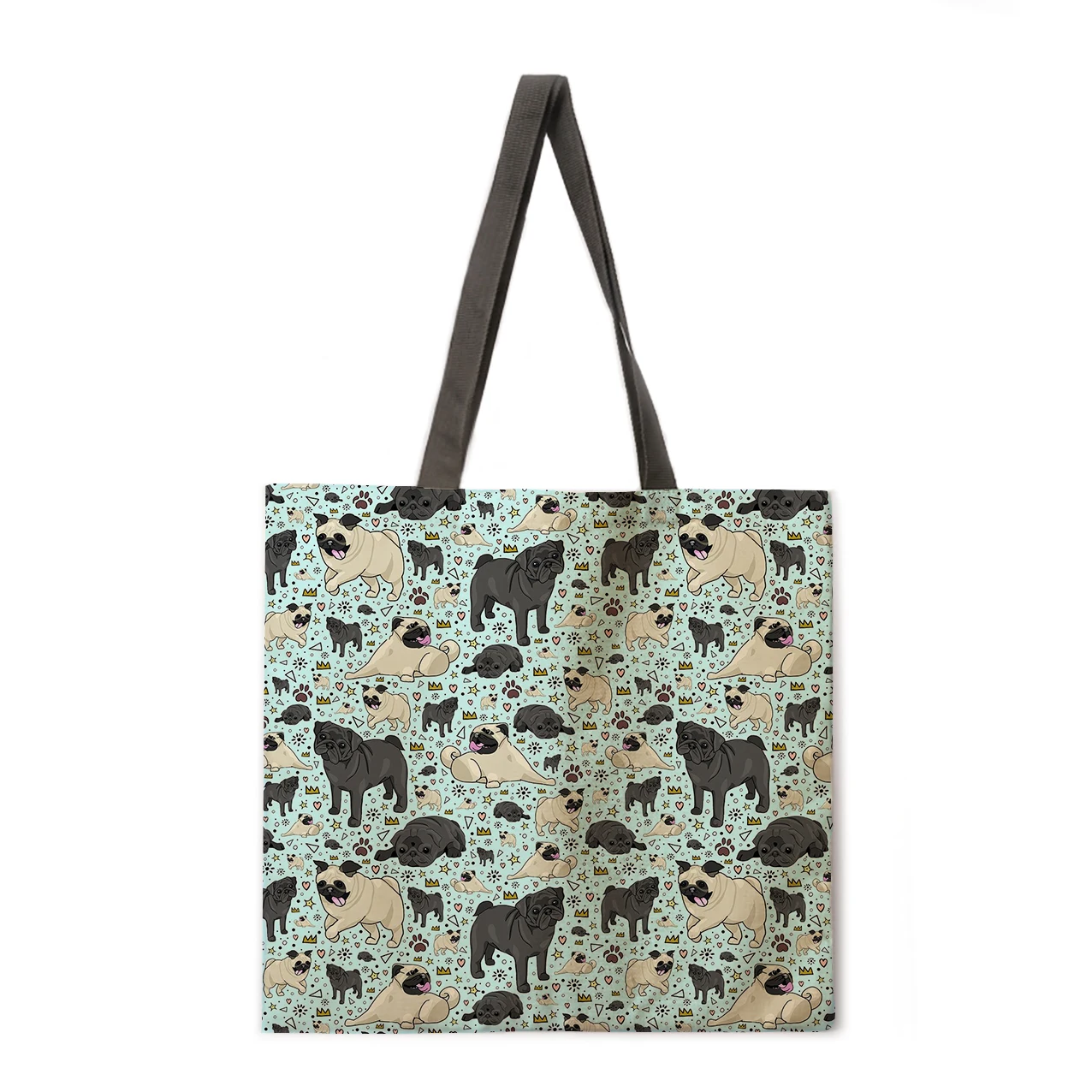 

Oil painting cat printed handbag Women's casual handbag Women's shoulder bag Foldable shopping bag Beach bag handbag