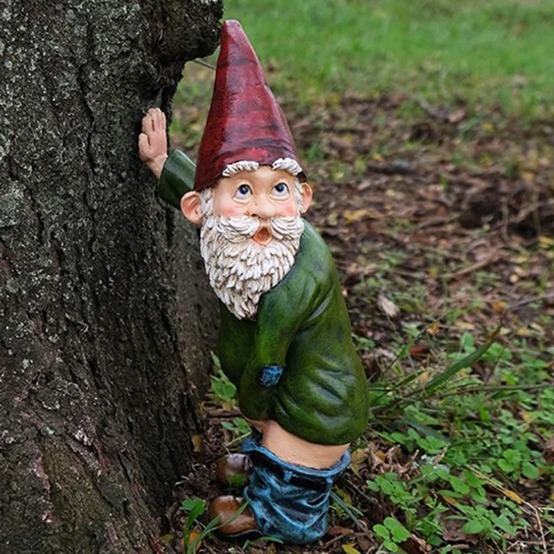 

Funny Garden Statues Accessories Decorations Resin Collectible Sculptures Miniature Gnomes Villa Home Figurines Decoartion
