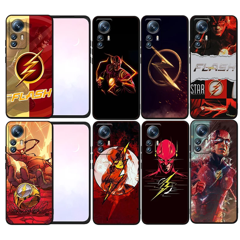 

The Flash Superheroes Anime Phone Case For Xiaomi Mi 13 12T 12S 12X 12 11 11T 11i 10T 10 Pro Lite Ultra 5G Funda Black Cover