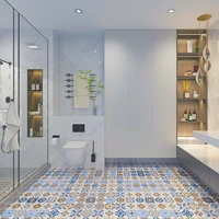 floor stickers self adhesive wallpaper vinyl waterproof floor tile thickened stickers bathroom kitchen non slip wear resistant