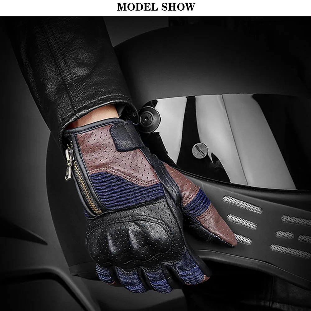 Мотоциклетные Перчатки Vemar Летние кожаные перчатки аксессуары для мотогонок и