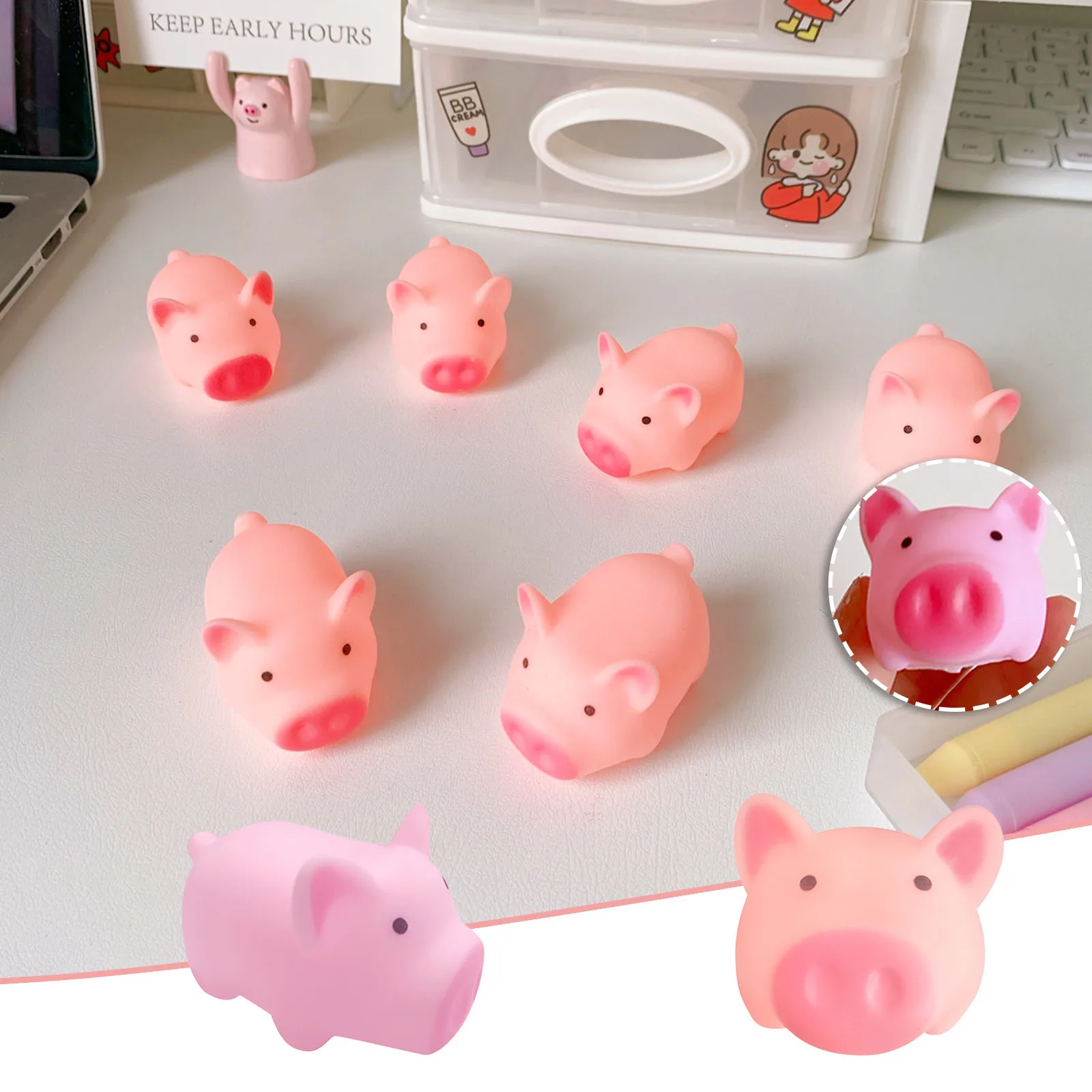 

Stress Toy Children Cute Vent Pig Vent Bath Joys Toy Pinching To Educational for 3+ Year Old for Toddlers 1-3
