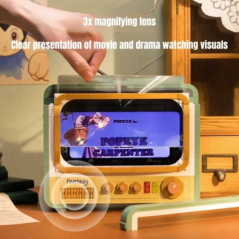 Pantazie Креативная Ретро-телевизионная Головоломка Модель Набор Строительных