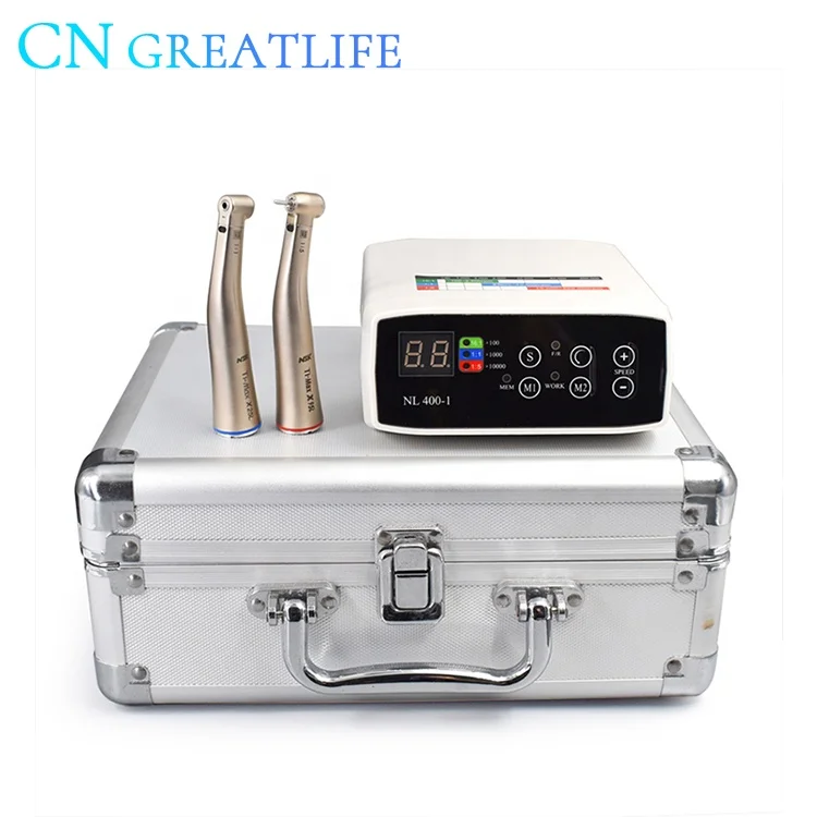

Dental Equipment LED No Brushless 1:1 1:5 Optic Ti Max Type Contra Angle Handpiece Dental Micromotor System Electric Motor