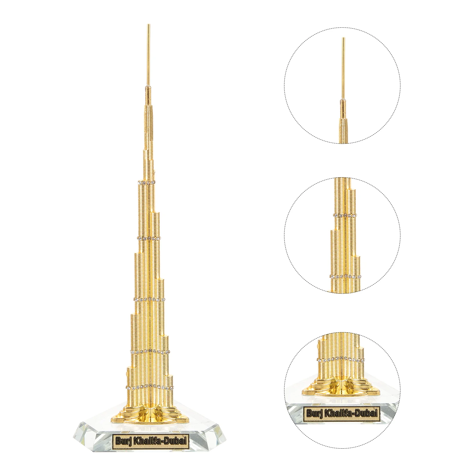 

Souvenir Tower Statue Home Decor Metal Models Ornament Retro Adorn