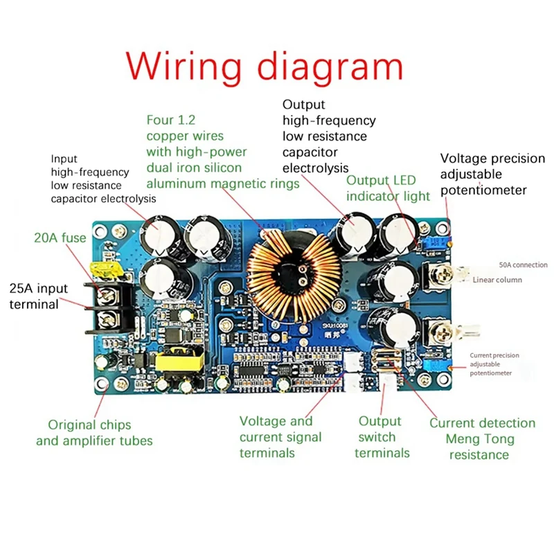 Понижающий преобразователь постоянного тока 800 Вт 30 А солнечные стабилизаторы CV