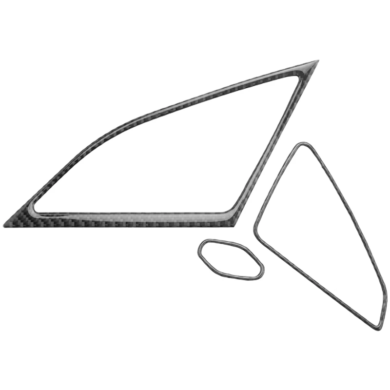 

For Chevrolet Corvette C7 2014-2019 Car Real Carbon Fiber Side Door Speaker Control Frame Cover Trim Sticker Accessories