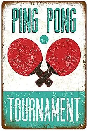 1b annekilly металлический плакат Понг домашний декор для гостиной настенный