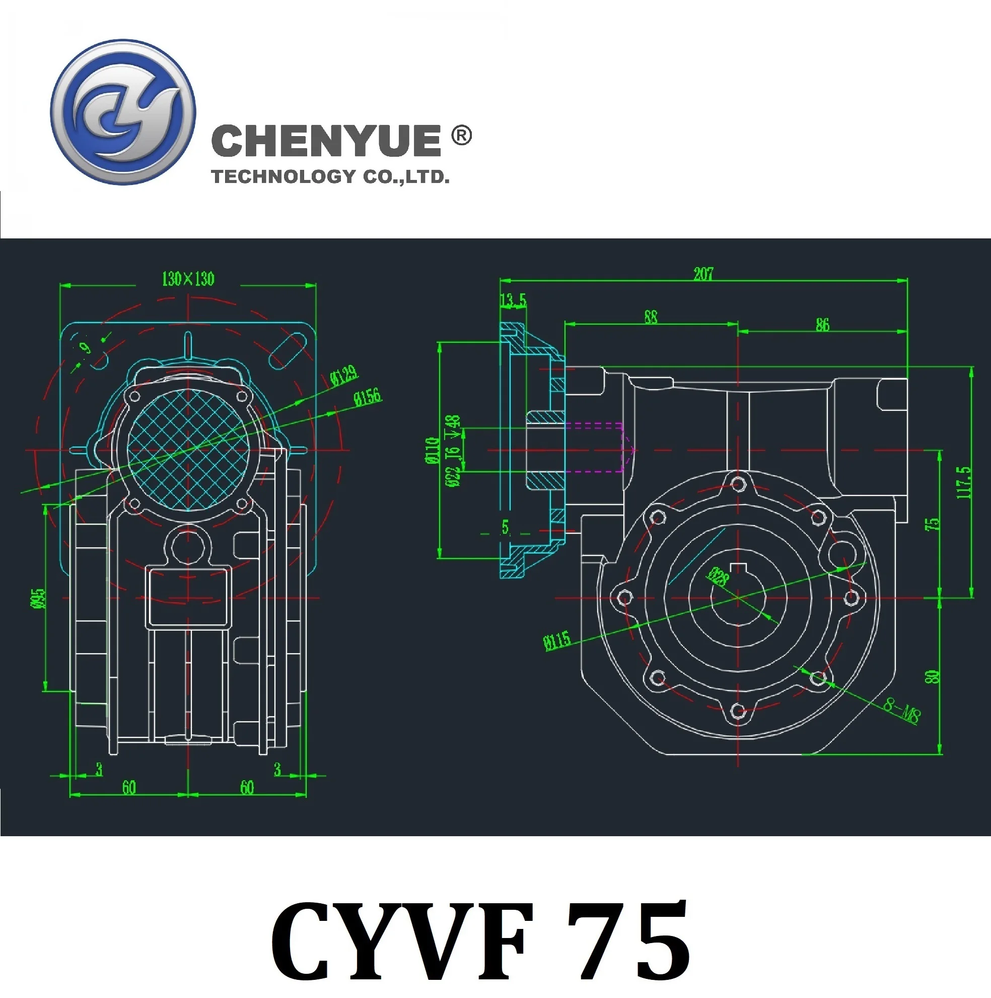 CHENYUE червячная коробка передач с высоким крутящим моментом редуктор скорости