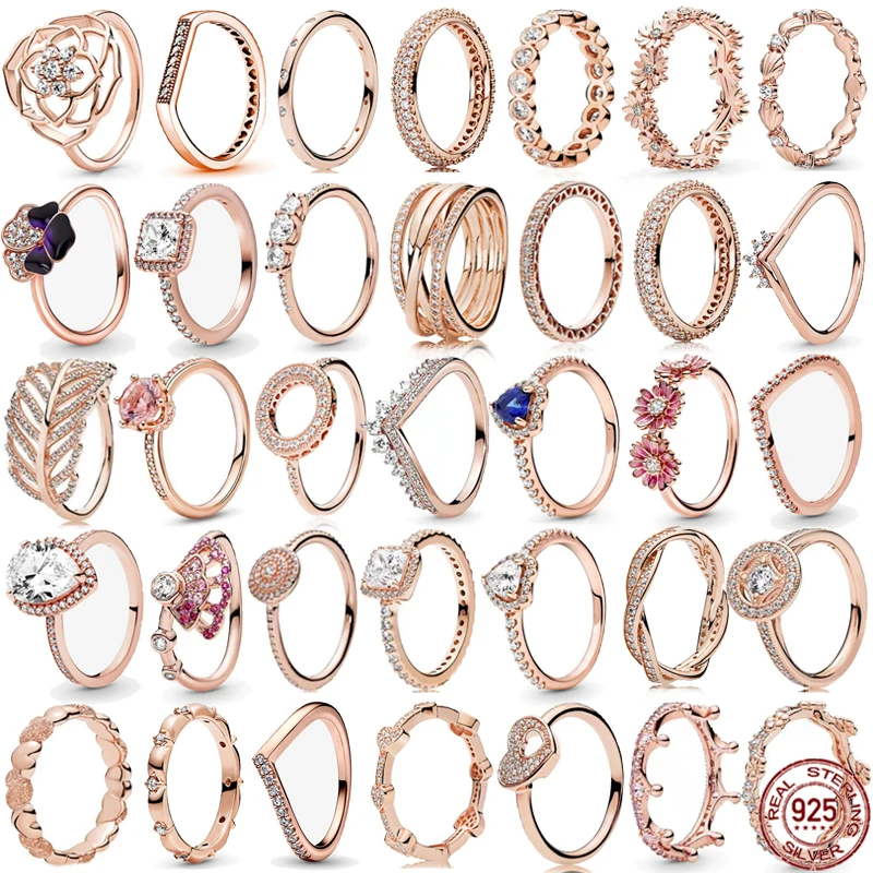 

Блестящее женское кольцо с подвеской, Серебряное изысканное круглое кольцо в форме ромашки с ромашкой и короной, женское Ювелирное Украшение в подарок