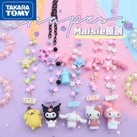 takara tomy hello kitty new childrens star beaded cute necklace girl with lolita sweet pendant can be used as a pendant