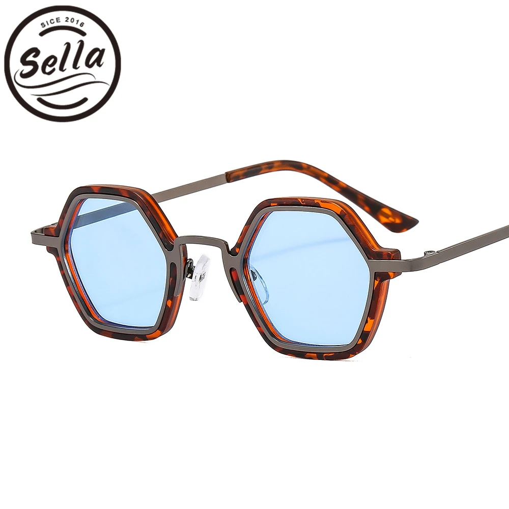 

Солнцезащитные очки Sella в стиле ретро для мужчин и женщин, модные классические винтажные тонированные линзы в стиле хип-хоп, маленькая оправ...