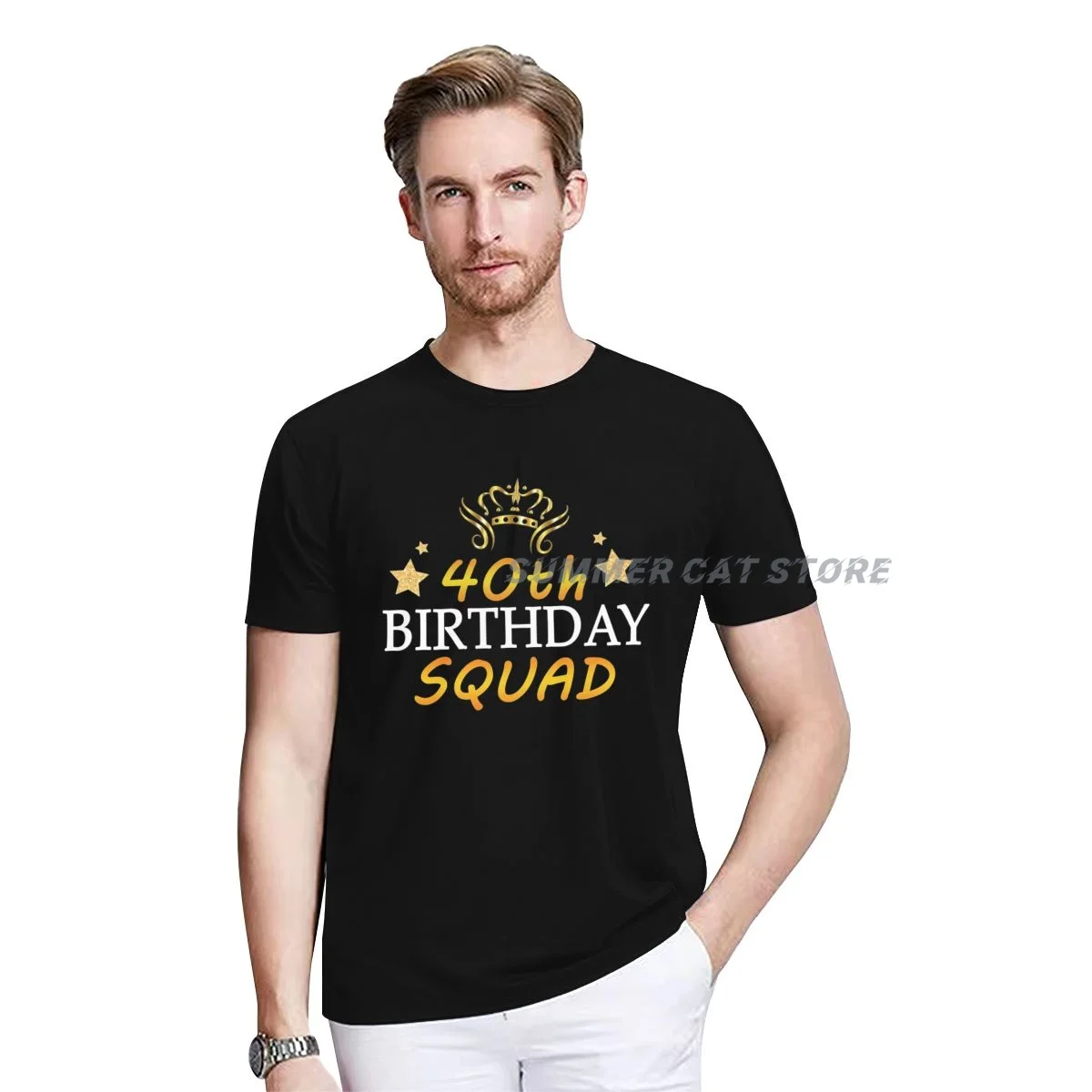 

40th Birthday Squad T-Shirt for Women Men Customized Products