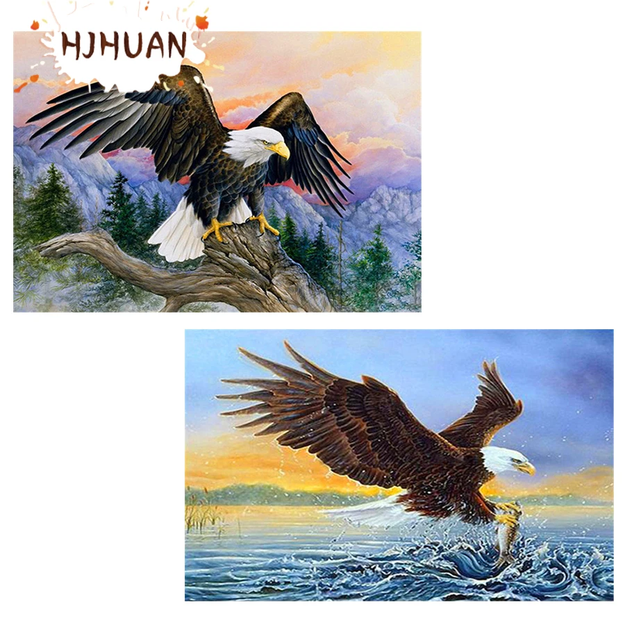 

Алмазная 3d живопись AB, животное, Орл, алмазная вышивка, вышивка крестиком, картина из смолы, полная квадратная/круглая Алмазная мозаика, домашний декор