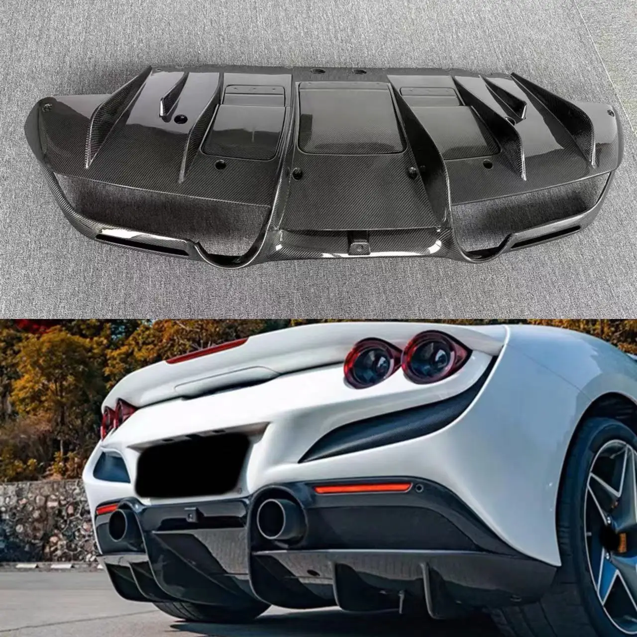 Автомобильные запчасти Fe rrari F8 комплект корпуса из углеродного волокна