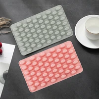 silicone chocolate mold 55 coffee beans shaped jelly ice candy fondant sugar tool cooking tools drop shipping pink blue