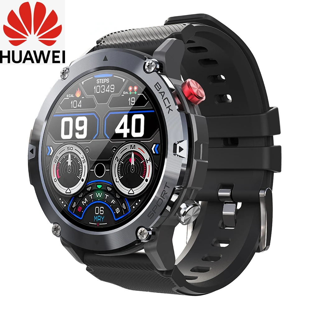 

HUAWEI LF26 Max Smart Watch Men Bluetooth Call Smartwatch IP68 Waterproof 360 HD Screen 15 Days Standby For