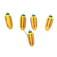 5pcs resin charms 3d candy corn pendants for diy earrings keychain necklaces bracelet jewelry findings making material