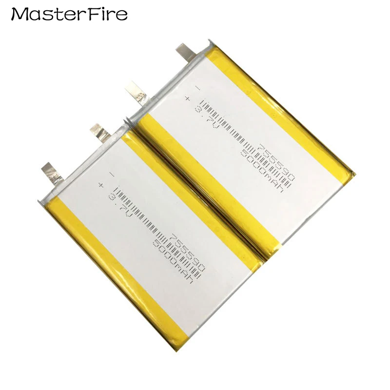 Перезаряжаемый литий-полимерный аккумулятор 3 7 5000 в 755590 мАч для Bluetooth стерео