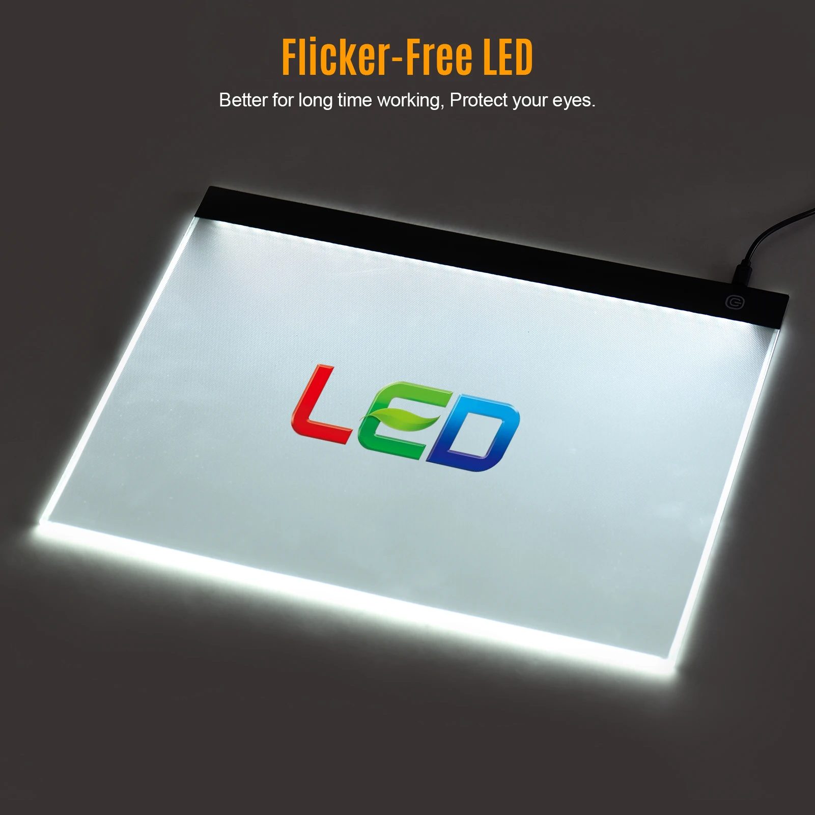 Tablero de dibujo translúcido de brillo continuo, panel de luz LED ultrafino A3, USB, para bocetos de animación artística 4