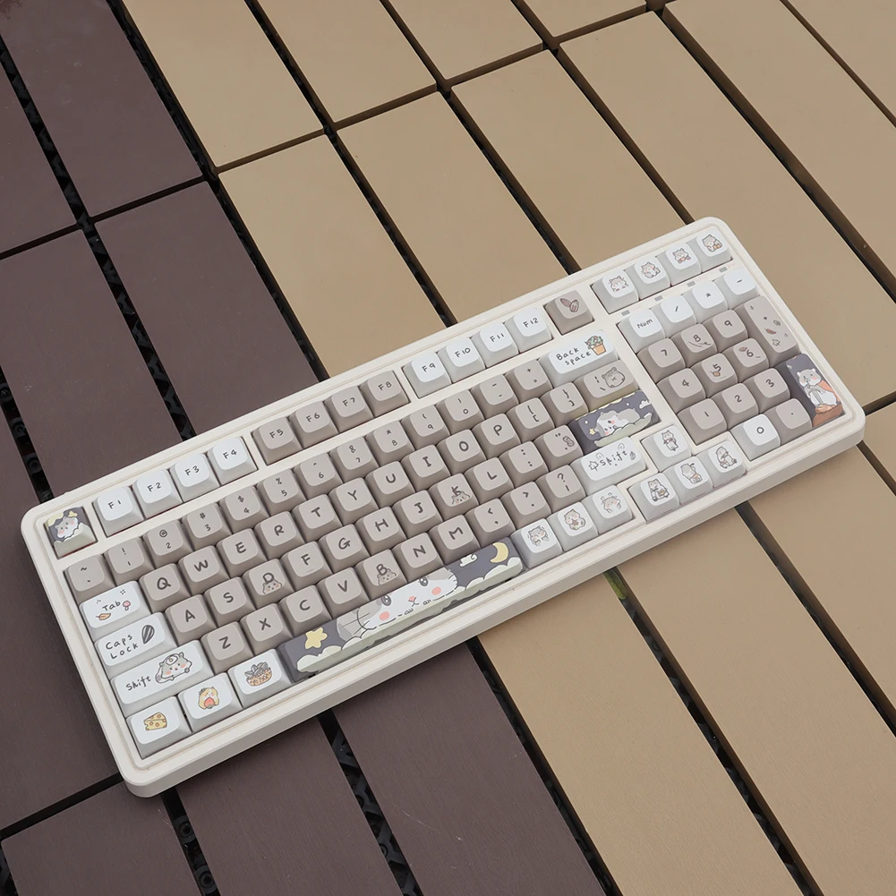 

133 Keys/Set Mechanical Keyboard Caps 9mm PBT Gaming Keyboard Caps Cute for 61/64/68/78/84/87/96/98/104/108