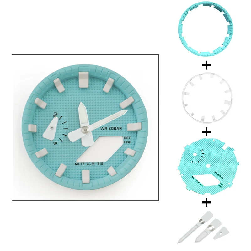 1-GA2100 Циферблат часов + часовой генератор кольцо стрелки для G Shock GA-2100/2110 замена