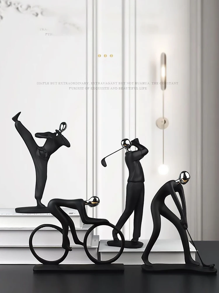 Современная абстрактная пара статуя из смолы декор комнаты музыкант скульптура