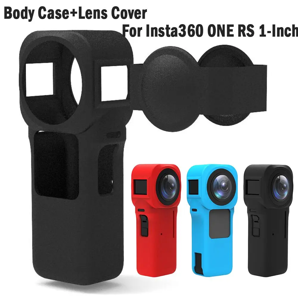 

Soft Accessories Anti-scratch Panoramic Camera Case Cover Silicone Protective Lens Protector For Insta360 One RS 1-inch