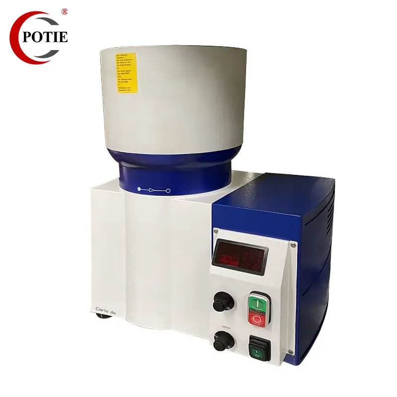 POTIE Factory Price 220-230V Automatic Centrifugal Polisher With Magnetic Wet Dry Three Functions Grinding Polishing Machine