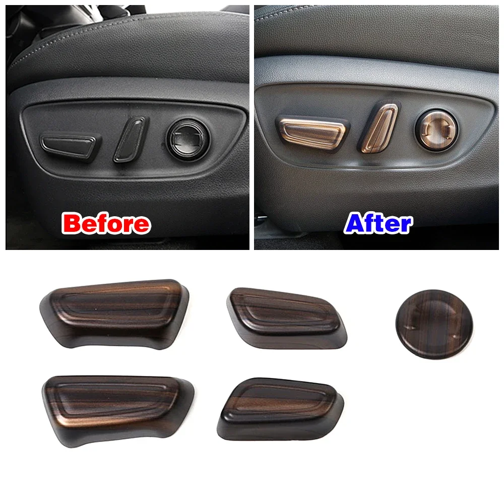 

Для Toyota Highlander XU70 2020-2025 углеродное волокно цвет регулировки сиденья кнопка накладка ABS аксессуары для салона автомобиля Декор