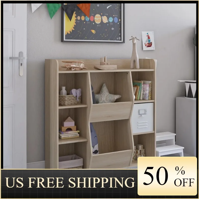 

Ameriwood Home Charli Kids Large Toy Storage Bookcase, Blonde Oak