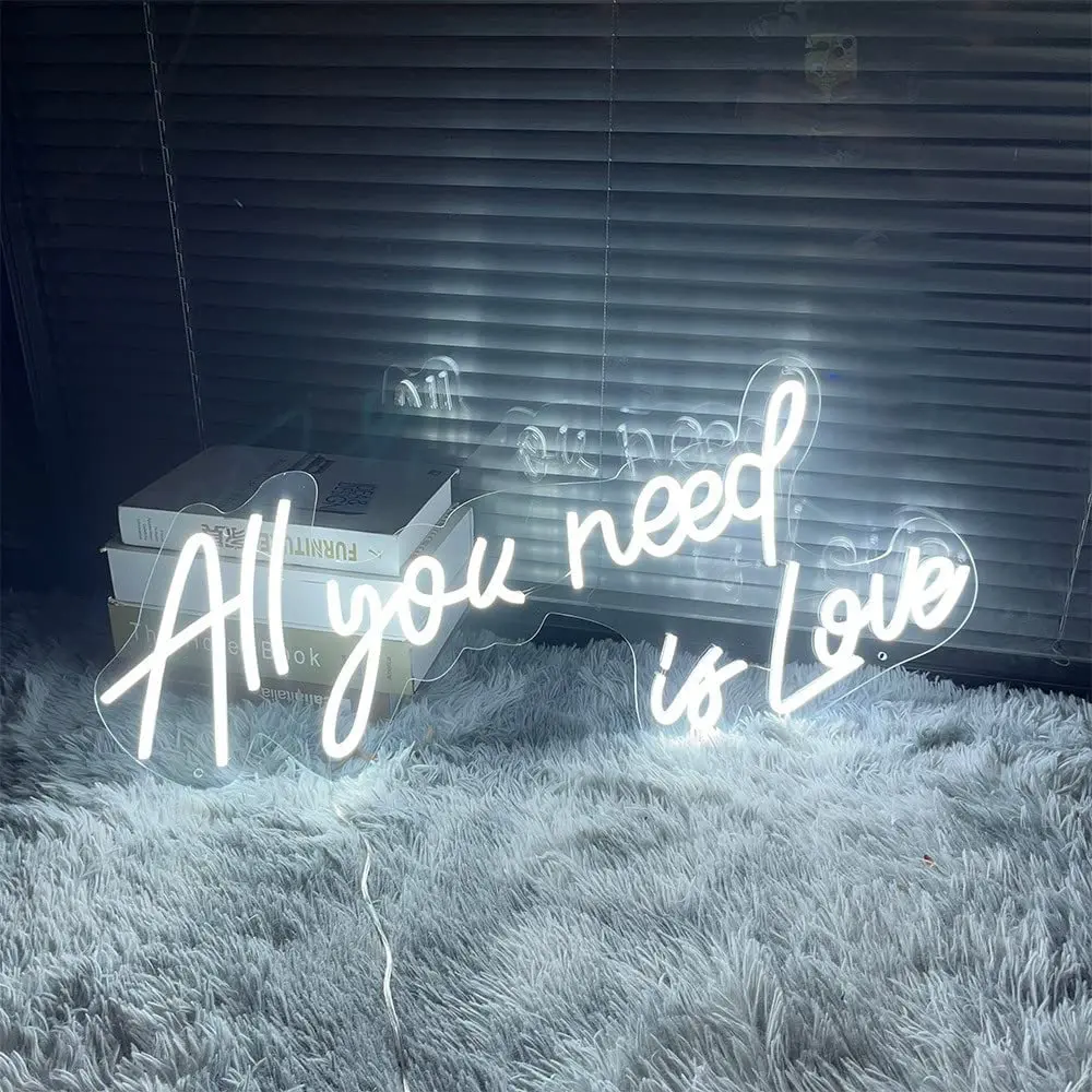Wanxing неоновая вывеска все что вам нужно это любовь индивидуальный светодиодный