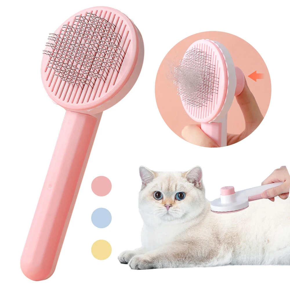 

Cat Brush Pet Comb Hair Removes Dog Hair Comb For Cat Dog Grooming Hair Cleaner Cleaning Beauty Slicker Brush Pet Supplies
