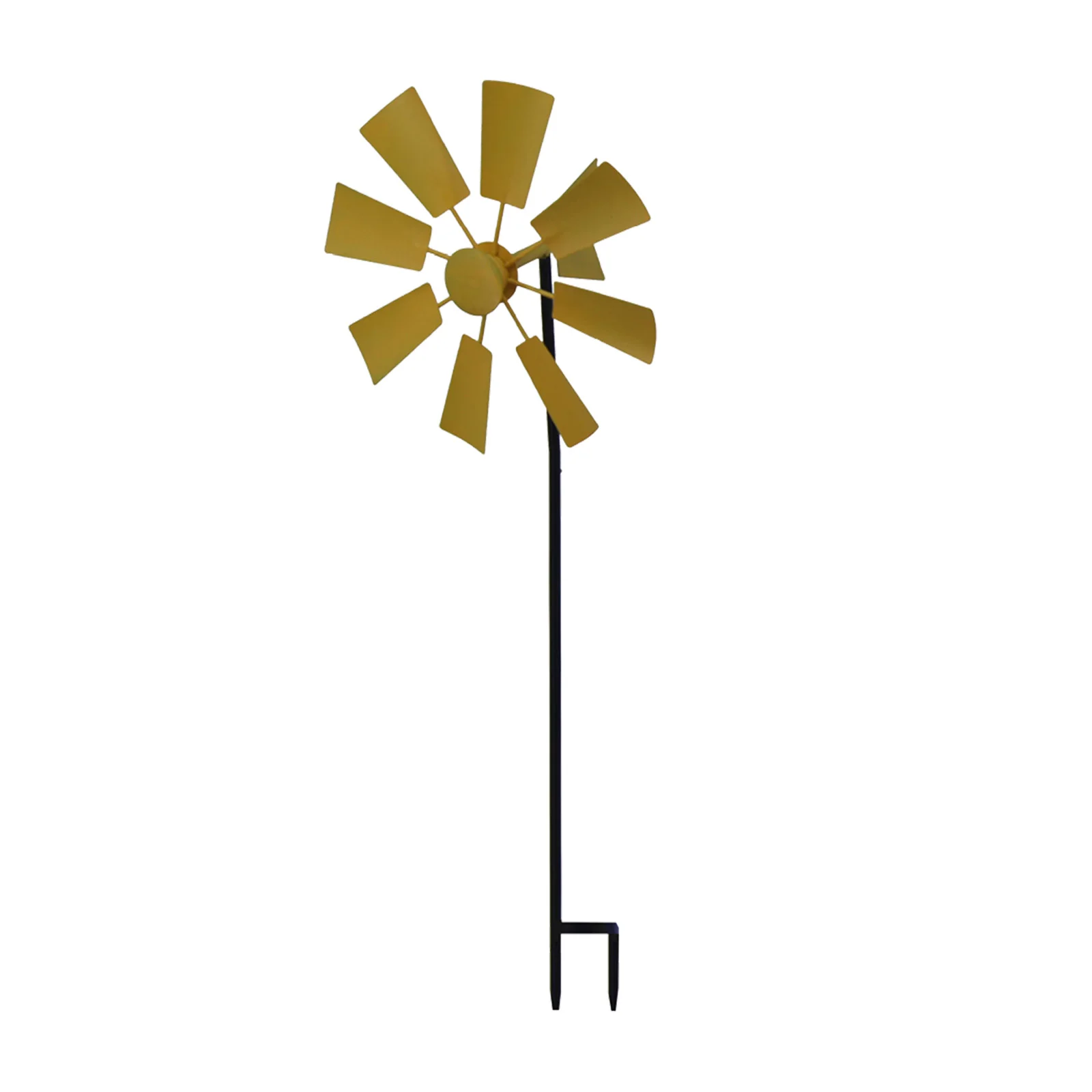 

Brand New Pinwheel Construction Floral Funny Garden Decoration Metal Outdoors Patio Vertical 1 Pcs Wind Spinners