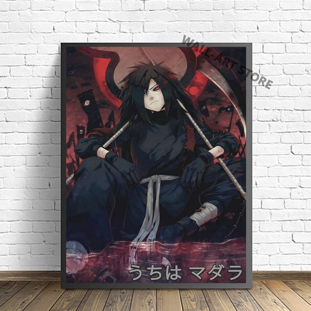 

Anime Naruto Wall Poster Decoration Uchiha Madara Art Pictures HD Prints Modern Canvas Painting Modular For Bedroom Home Decor