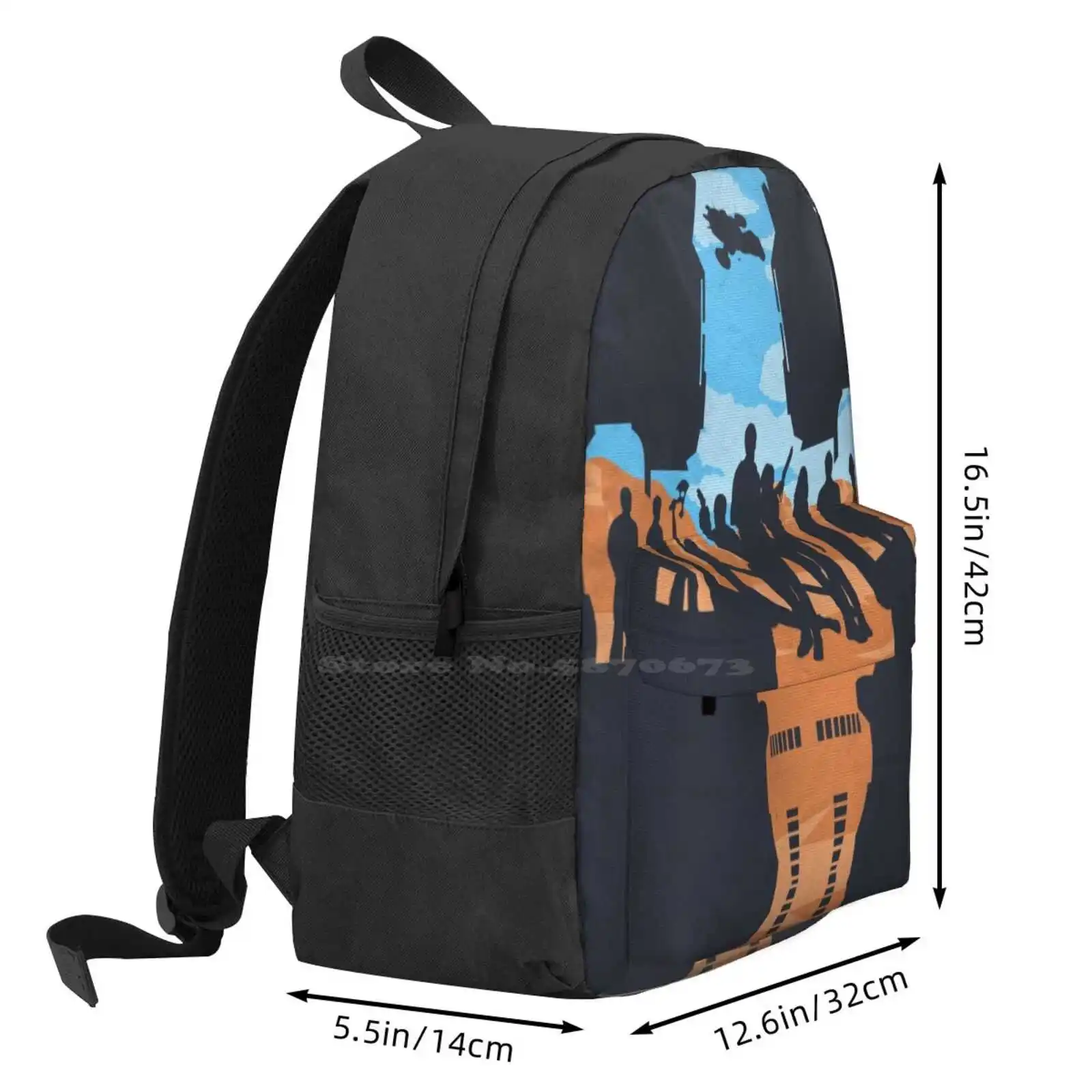 Лидер продаж школьный рюкзак с большими героями модные сумки светлячок