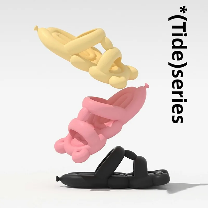 Women's Soft Sole Cloud Slippers 2023 Summer Beach Flip Flops Thick Platform Slipper Women Korean Eva Slides For Home Sandals