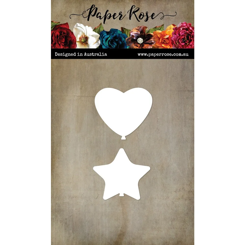 

Heart And Star Balloon Dies Scrapbook Diary Decoration Embossing Template DIY Greeting Card Handmade Album Sheets 2023 New