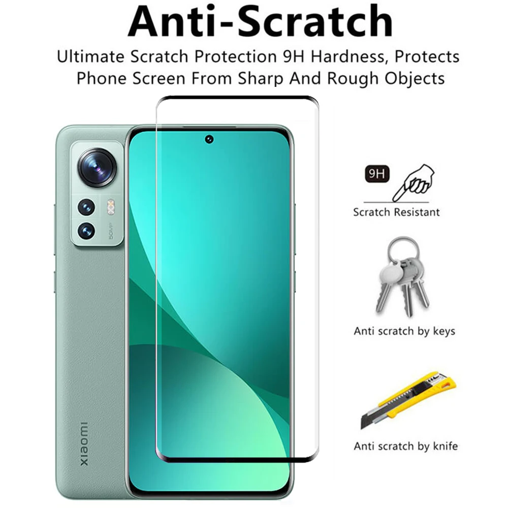 4in1 Protective Glass For Xiaomi mi 12 Pro 12X Screen Protector Camera Lens Tempered glass on |